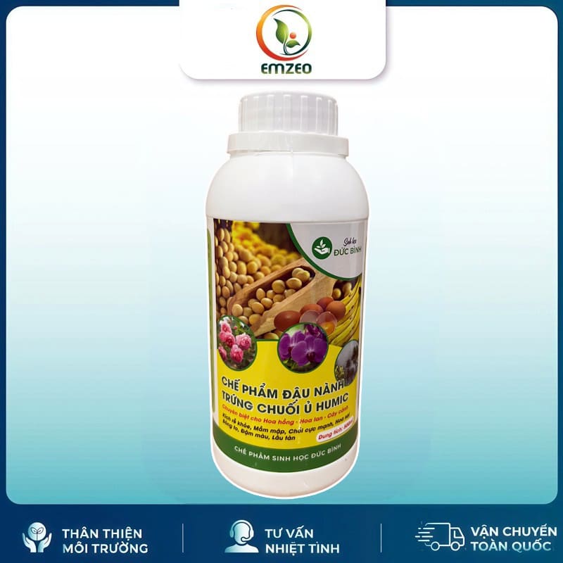 Chế Phẩm đậu Nành Trứng Chuối ủ Humic Đức Bình