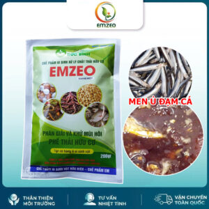 Men ủ cá Emzeo - ủ và khử mùi hôi phân cá tưới cây hiệu quả