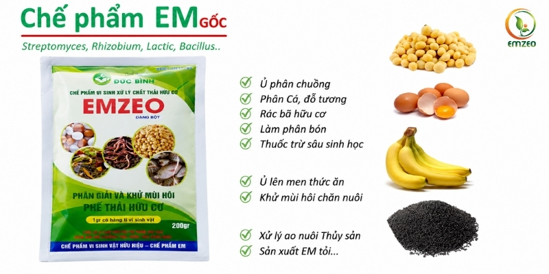 Chế phẩm EM gốc dạng bột được ứng dụng rộng rãi trong đời sống và sản xuất nông nghiệp